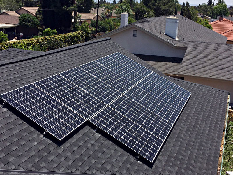 Solar roof installation project